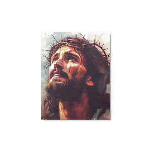 Jesus With Crown of Thorns Metal print