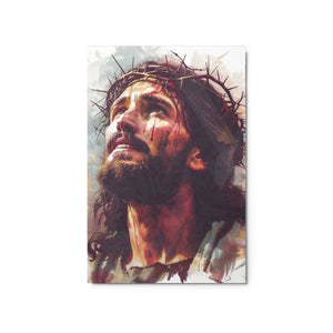 Jesus With Crown of Thorns Metal print