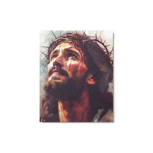 Jesus With Crown of Thorns Metal print