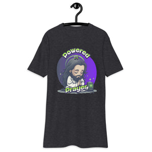 Powered By Prayer - Men’s premium heavyweight tee