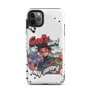 Demon Slayer Kamado Tanjiro - God's Word, My Sword Tough Case for iPhone®