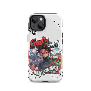 Demon Slayer Kamado Tanjiro - God's Word, My Sword Tough Case for iPhone®