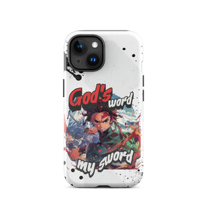 Demon Slayer Kamado Tanjiro - God's Word, My Sword Tough Case for iPhone®