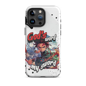 Demon Slayer Kamado Tanjiro - God's Word, My Sword Tough Case for iPhone®