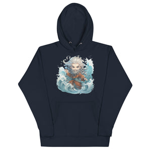 Chibi Moses Parting The Red Sea Cotton Premium Unisex Hoodie