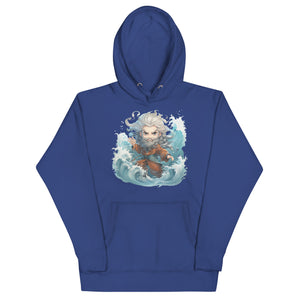 Chibi Moses Parting The Red Sea Cotton Premium Unisex Hoodie