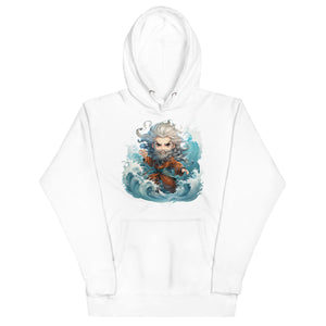 Chibi Moses Parting The Red Sea Cotton Premium Unisex Hoodie