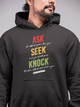 ASK-SEEK-KNOCK- Unisex Heavy Blend Hooded Sweatshirt