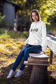 GOD - Unisex Heavy Blend Hooded Sweatshirt