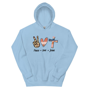 Peace Love Jesus - Unisex Heavy Blend Hooded Sweatshirt