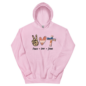 Peace Love Jesus - Unisex Heavy Blend Hooded Sweatshirt