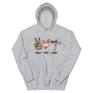 Peace Love Jesus - Unisex Heavy Blend Hooded Sweatshirt