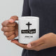 Born Again - White glossy mug