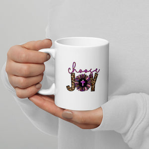 Choose Joy - White glossy mug