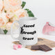 Saved By Jesus - White glossy mug