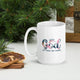 With God - White glossy mug