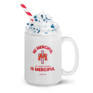 Be Merciful - White glossy mug